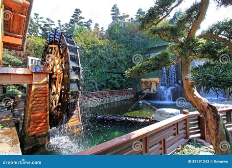 Watermill At Nan Lian Garden Stock Image Image Of Mill Hill 39391243