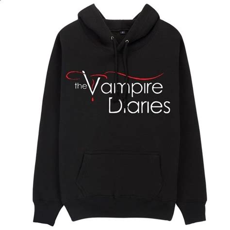 The Vampire Diaries Letters Fleece Hoodie Sweatshirt Couples Dress