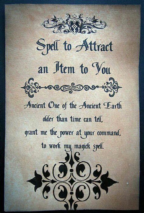 Spell To Attract Spells Witchcraft Wiccan Spell Book Spell Book