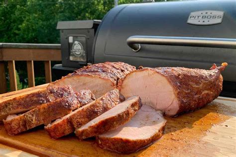 Smoked Pork Loin On A Pit Boss Pellet Grill Mad Backyard