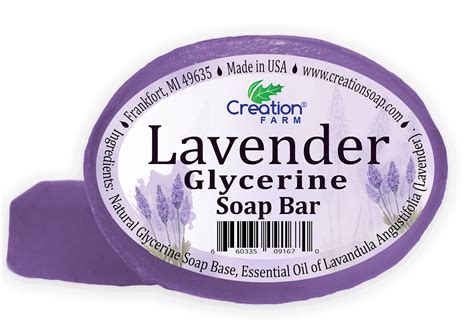 Soft and nourishing, these lightly fragrant soaps are perfect for showing, a light face. Lavender Glycerine Soap Bar
