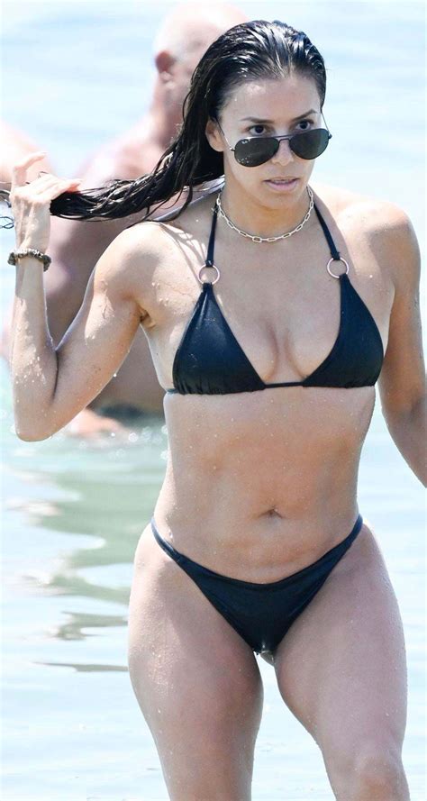 Bikini Wearing Eva Longoria Displaying Her Sensational Body Here The