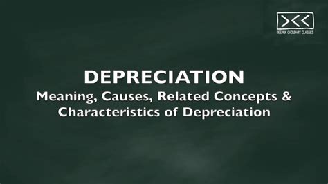 An example is provided to illustrate how. DEPRECIATION - Meaning, Causes/Reasons, Related Concepts ...