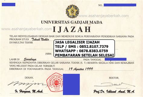 Detail Contoh Legalisir Ijazah Yang Benar Koleksi Nomer 33