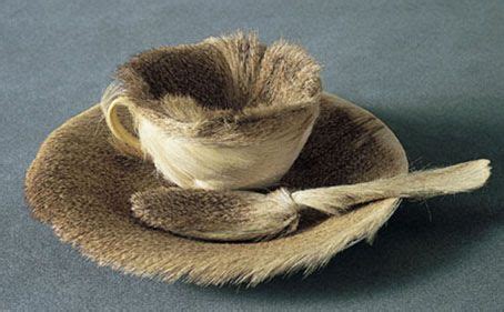 Meret Oppenheim Fur Covered Cup Saucer And Spoon Meret Oppenheim Elements Of Art