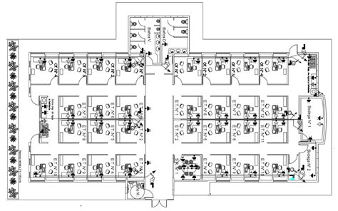 Office Cabin Furniture Layout Plan Autocad Drawing Dwg File Cadbull