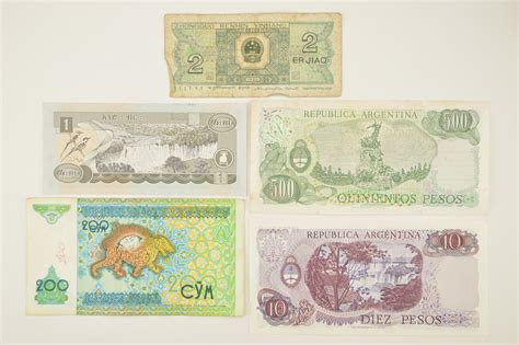 World Currency Collectible International Bank Notes Property Room