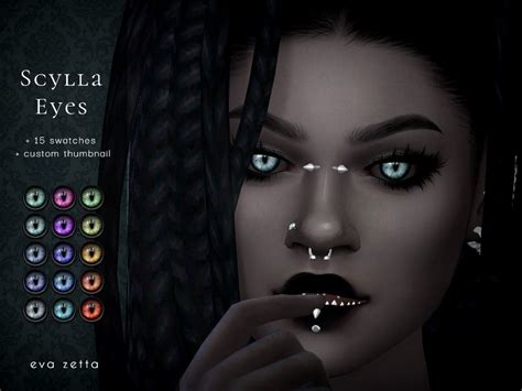 Sims 4 — Scylla Eyes Eva Zetta By Evazetta — A Set Of Demon Inspired