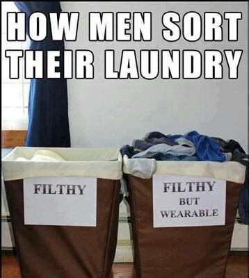 How Men Sort Their Laundry Laundry Humor House Cleaning Humor Funny