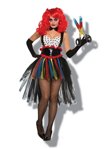 Women S Evil Girlie Clown Costume Spicylegs Com