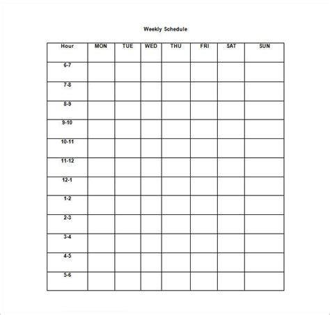 Weekly Planner Template 15 Free Printable Word Excel And Pdf Formats