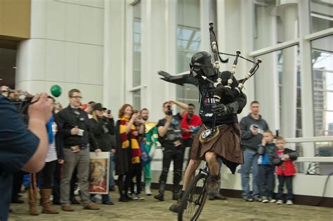 Darth Vader In A Kilt Playing The Bagpipes On A Unicycle Kilt