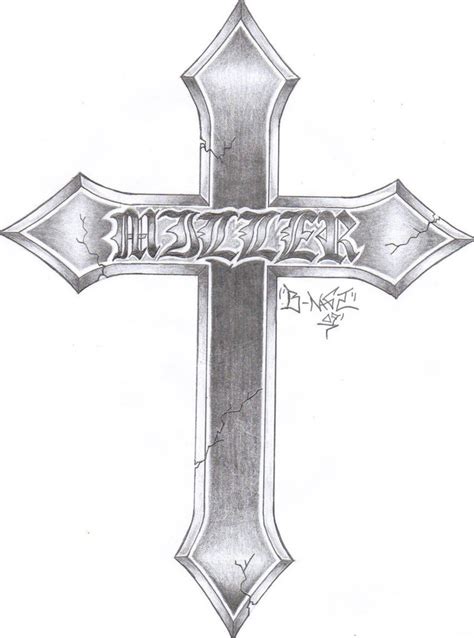 If you prefer to watch this speeded. Cross Tattoo by GLAX34 on DeviantArt