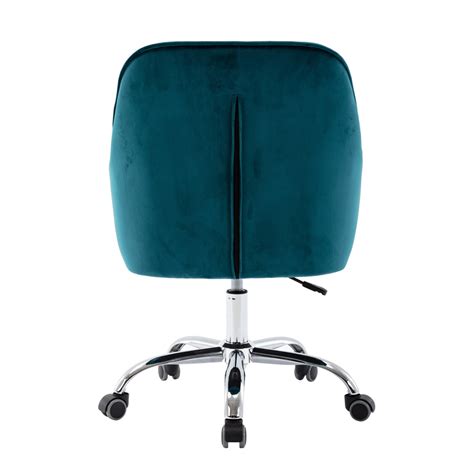 Velvet Office Chair Modern Velvet Swivel Desk Chair Height Adjustable