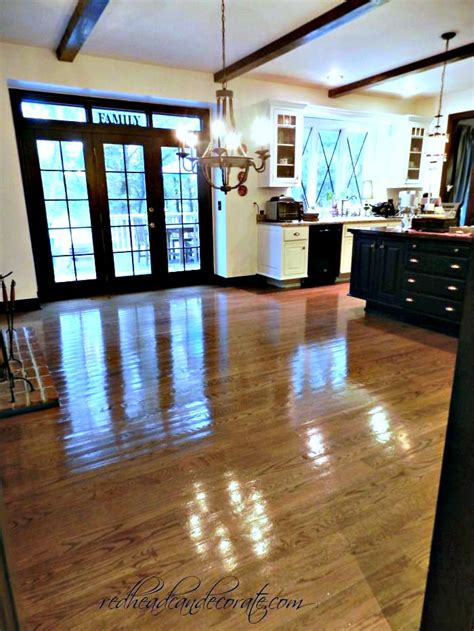 There is a company that microscreens with a liquid (so there is no dust)then applies 4 coats of polyacrlic and you can walk on the floors the same day. Mr. Sandless Archives - Redhead Can Decorate
