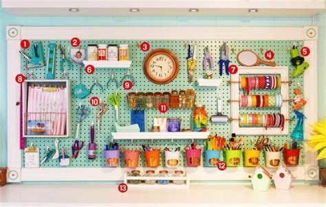 This pegboard system is great for craft room storage but also make the perfect baby organizer and storage wall organizers. Large Framed Pegboard to Organize Your Craft Room ...