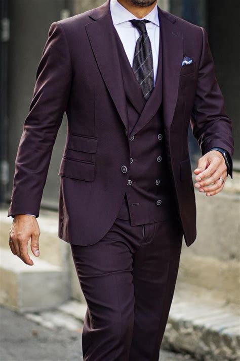 Men S Plum Wedding Suit Groom Style Giorgenti Custom Suits Brooklyn