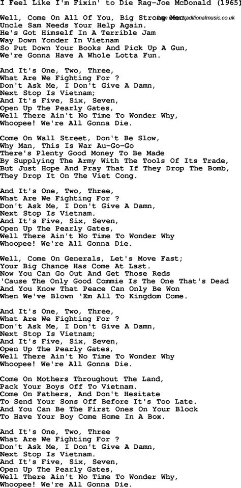 That's what i like lyrics music sheet with notes. Vietnam War Music | Sutori