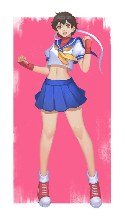 Sakura Kasugano By Lsy Kalata On Deviantart Sakura Street Fighter Fighter Girl Street Fighter