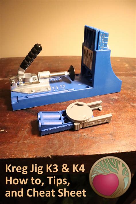 Kreg Jig K3 And K4 How To Cheat Sheet And Tips Heartwood Art
