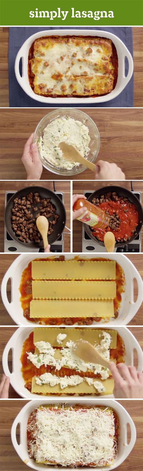 Simply Lasagna Recipe Recipe Simply Lasagna Recipes Yummy Food