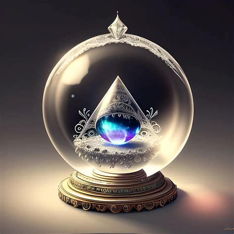 A Magic Crystal Ball Concept Art 1080p Intricate Details Fair