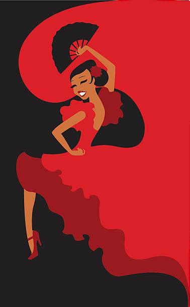 110 Flamenco Dancer In Cartoon Style Stock Illustrations Royalty Free