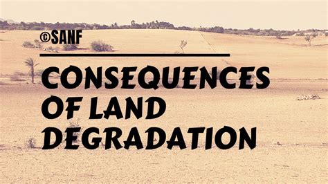 Sanf Consequences Of Land Degradation Youtube
