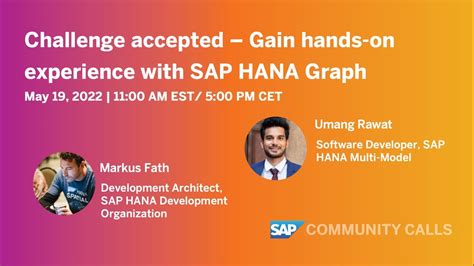 Challenge accepted – Gain hands-on experience with SAP HANA Graph | SAP
