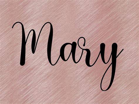 Mary Name Svg Png Custom Name Clipart Svg Png Imagen Nombre De Etsy