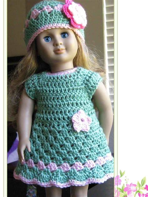 Darling Dianne Dress Doll Clothes Crochet Pattern For 18 Dolls Such As American Girl Ph