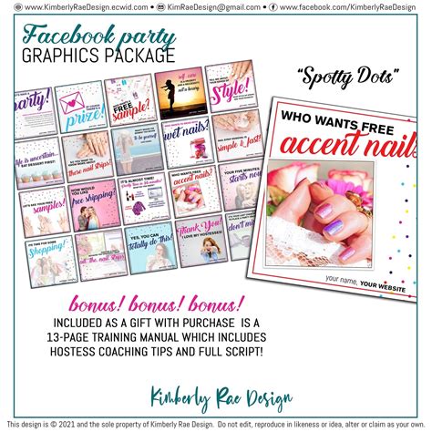 Facebook Party Graphics Package Choose Your Theme