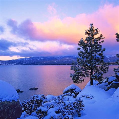 Another Amazing Morning In Lake Tahoe Winter Wallpaper Winter