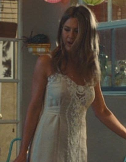Jennifer Aniston In Marley And Me Bohemian Semi Lace White Dress