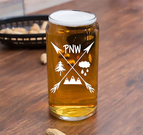 Custom Pint Glass Personalized Craft Beer Glasses Groomsmen Etsy