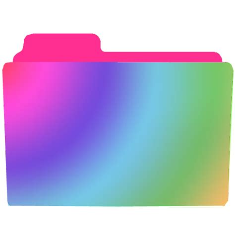 Rainbow Folder Icon At Collection Of Rainbow Folder