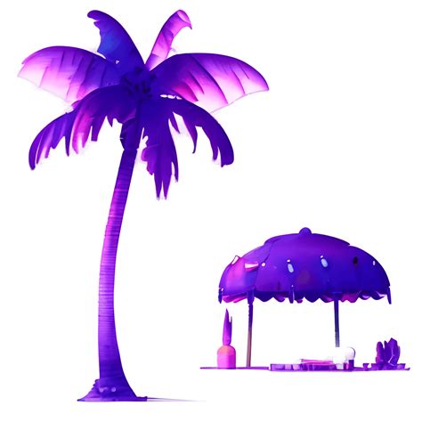 Neon Sign Sunset Palm Trees · Creative Fabrica