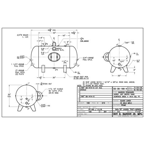 Wk532b Hot Water Generator Tank Asme Hlw Hanson Tank 57 Off