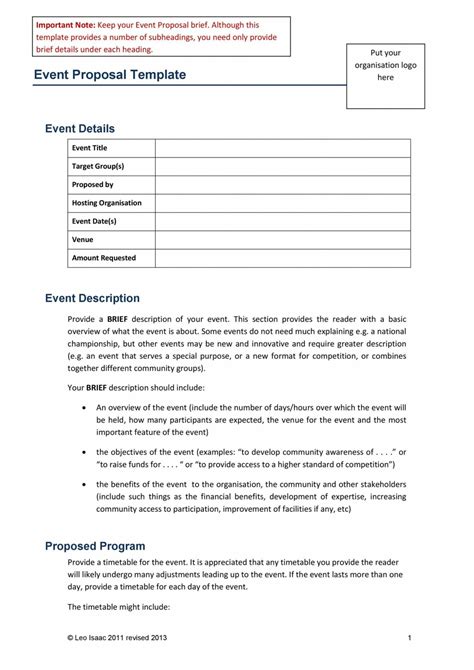 Property Management Proposal Template Free