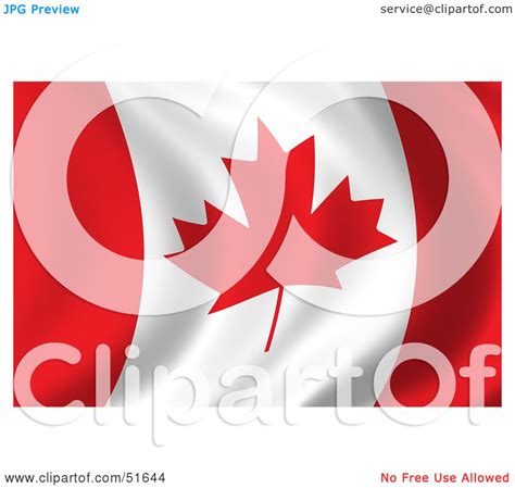 Royalty Free Rf Clipart Illustration Of A Wavy Canada Flag Version 2 By Stockillustrations