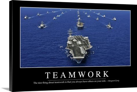 Teamwork Inspirational Quote And Motivational Poster Wall Art Canvas