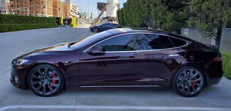 First Look At Elon Musks Personal Tesla Model S With Prototype Color