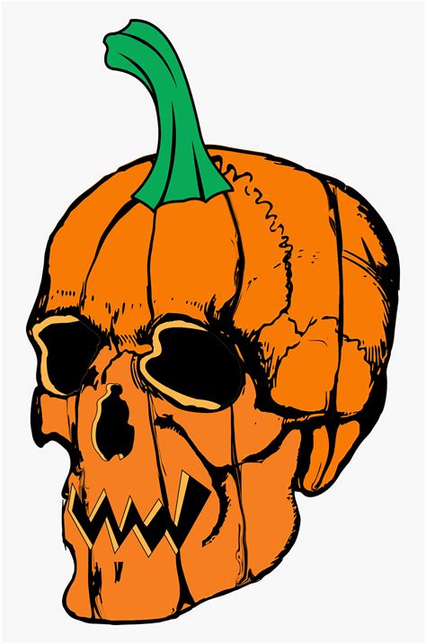 Skull Pumpkin Patch Clip Art Scary Mean Pumpkin Vector Free