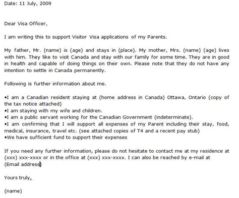 You should still write the letter in good faith. Invitation Letter Visit Visa Canada Sample