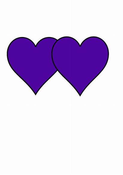 Purple Heart Clip Hearts Clipart Cliparts Clipartpanda