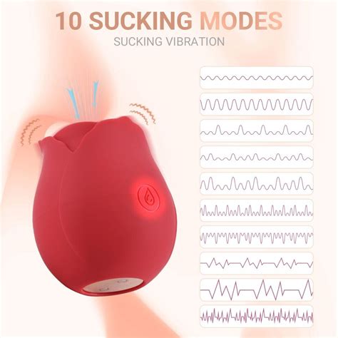 Rose Sucking Vibrator 10 Speed G Spot Massager Dildo Clit Sucker Sex Toy Women Ebay