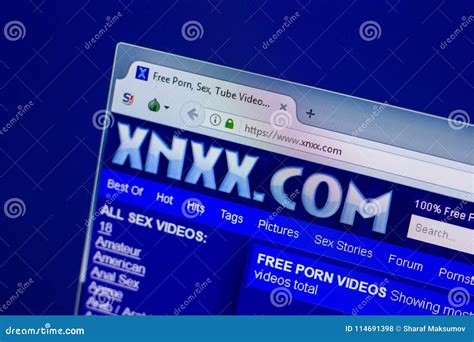 riazan russie 16 avril 2018 page d accueil de site web de xnxx sur l affichage du pc url