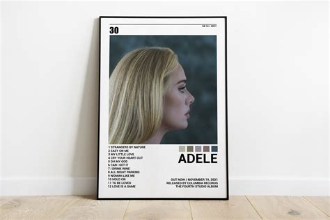 Adele Posters 30 Poster Adele 30 Album Cover Poster Sold By