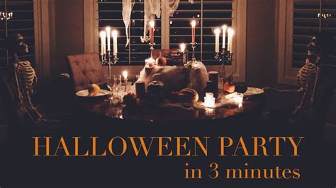 How To Throw A Halloween Dinner Party In 3 Minutes Youtube