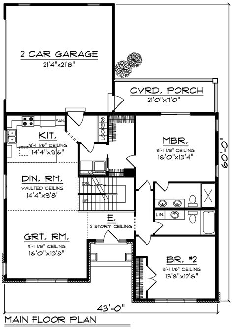 Plan 75236 Craftsman Style With 2 Bed 2 Bath 2 Car Garage